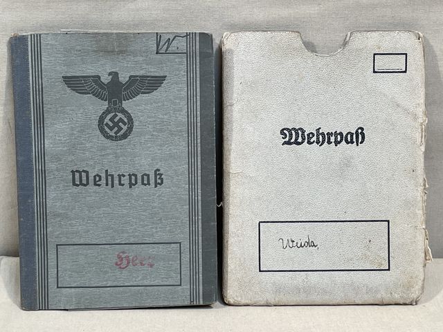 Original WWII German Heer (Army) Wehrpa with Protective Cover PLUS