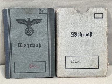 Original WWII German Heer (Army) Wehrpa with Protective Cover PLUS