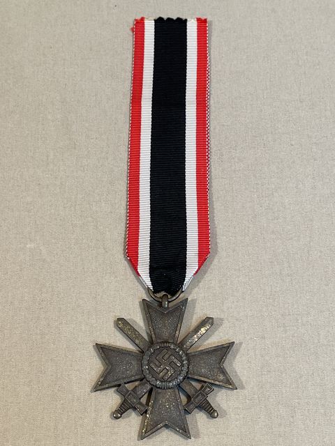 Original WWII German War Merit Cross 2nd Class with Swords, MARKED!