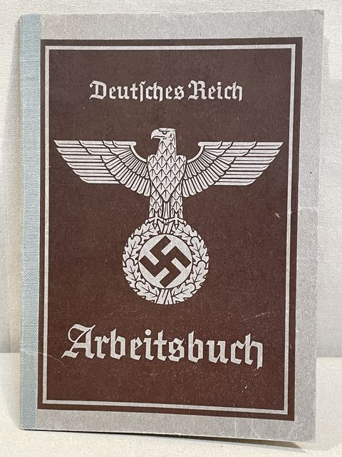 Original Nazi Era German Arbeitsbuch, 2nd Type