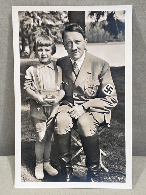 Original WWII German Personality Postcard, HITLER!