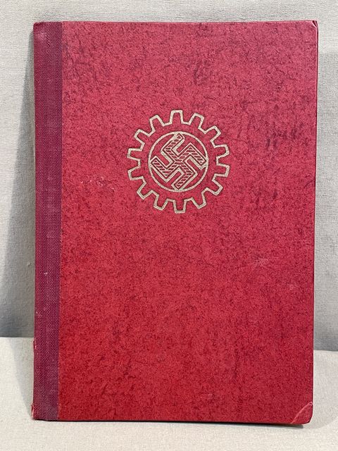 Original Nazi Era German DAF Membership ID/Dues Book