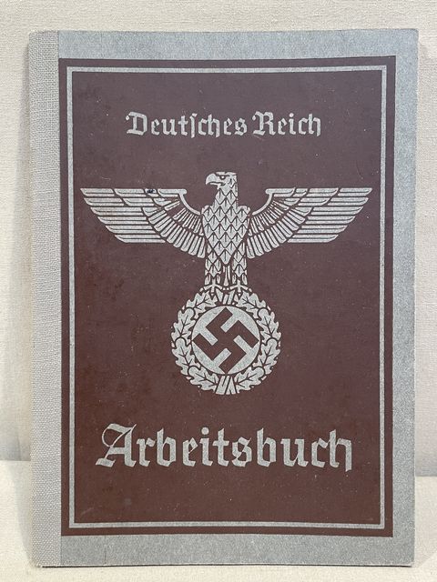 Original Nazi Era German Arbeitsbuch, 2nd Type