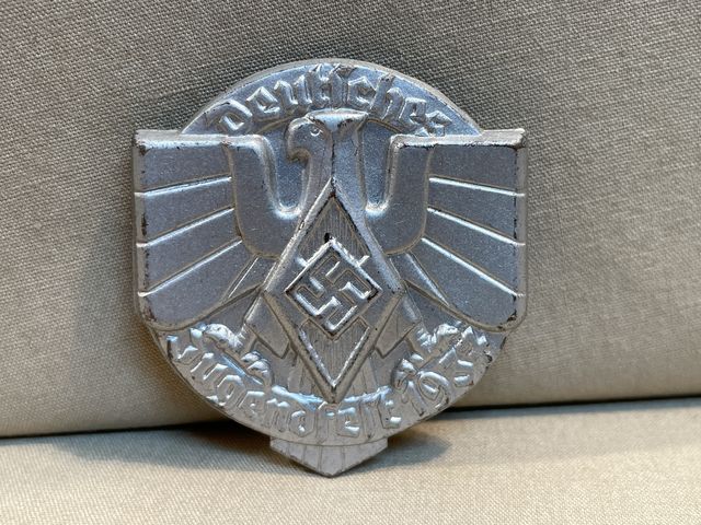 Original Nazi Era German Metal HJ Tinnie, Deutsches Jugendfest 1937