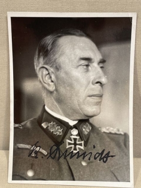 Original WWII German Photograph Of Knight's Cross w/Oak Leaves Winner Rudolf Schmidt, Signed!