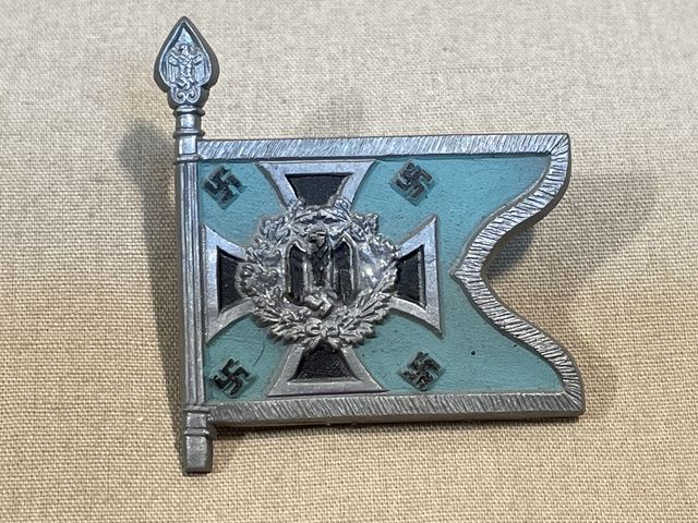 Original WWII German Flag Tinnie, FAHR - und KRAFTFAHREINHEITEN