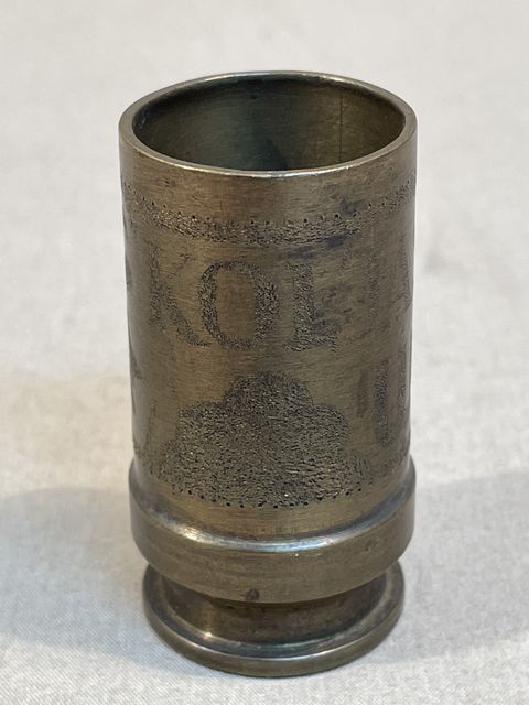 Bunker Militaria: Original WWII German 25mm Brass Shell Casing