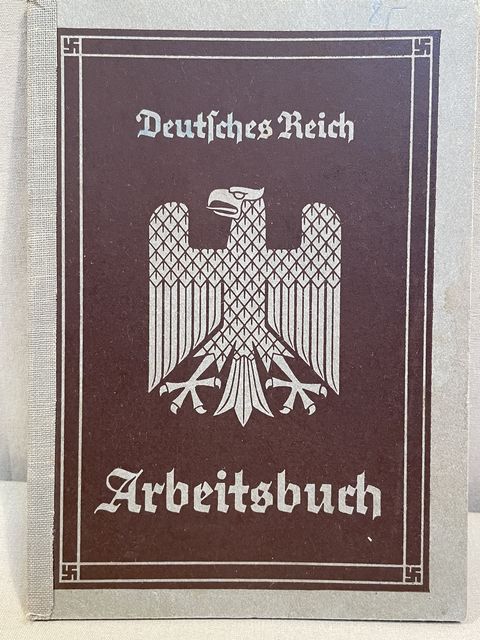 Original Nazi Era German Arbeitsbuch, 1st Type