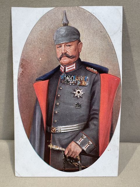 Original WWI German Personality Postcard, Generalfeldmarschall von Hindenburg