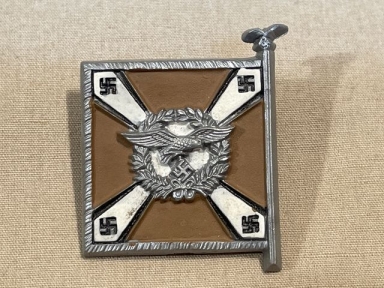Original WWII German Luftwaffe Signals Flag Tinnie, LUFTNACHRICHTENTRUPPE