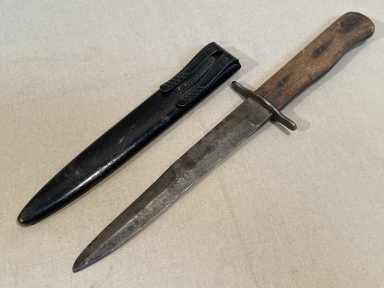 Original WWII German Luftwaffe Fighting Knife & Scabbard