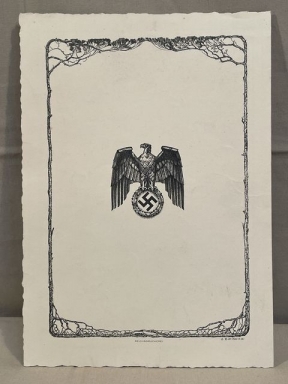Original 1939 German Fancy Reichspost Telegram