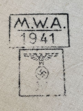 Original WWII German Kriegsmarine (Navy) Pillow Case, UNUSED!