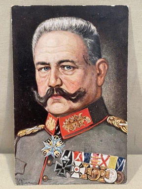 Original WWI German Personality Postcard, Generalfeldmarschall von Hindenburg