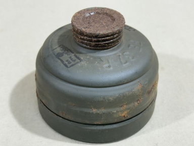 Original WWII German FE37R Gas Mask Filter w/Cap