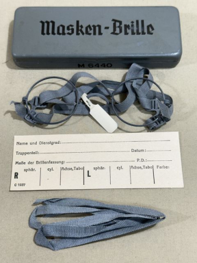 Original WWII German Masken-Brille (Gas Mask Glasses), UNISSUED!!!