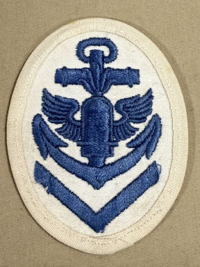 Original WWII German Kriegsmarine (Navy) Coastal Artillery NCO's Career Sleeve Insignia