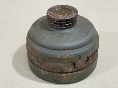 Original WWII German FE37R Gas Mask Filter w/Cap