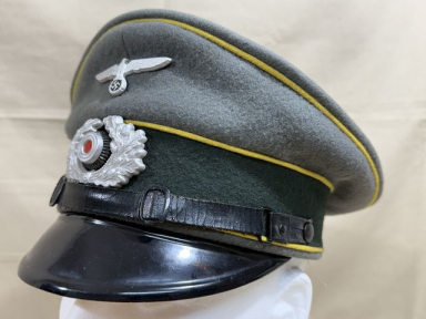 Original WWII German Heer (Army) Signals EM/NCO's Visor Cap
