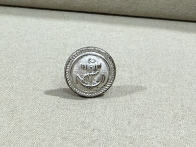 Original WWII Era German Kriegsmarine 12mm SILVER Button, SINGLE