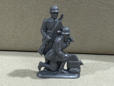 Original WWII German WHW Donation Figure, Signals Team