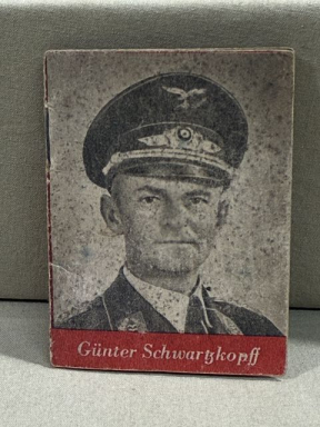 Original WWII German WHW Donation Booklet, Ritterkreuztrger Gnter Schwartzkopff
