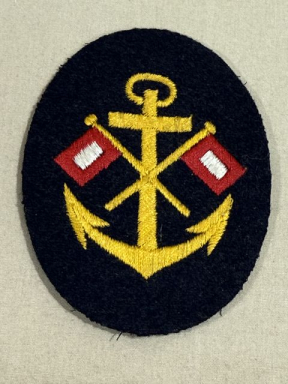 Original WWII German Kriegsmarine (Navy) Signals NCO's Career Sleeve Insignia