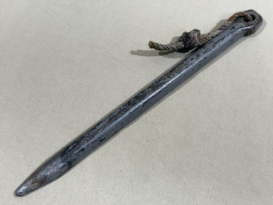 Original WWII German Soldier’s M1929 Steel Tent Peg w/Rope