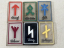 Original Nazi Era German Collection of Rune Tinnies, 6 Glass