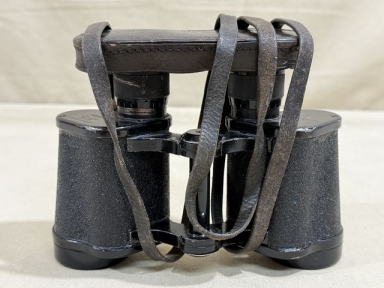 Original WWII German 6x30 Binoculars with Lens Cover and Neck Strap