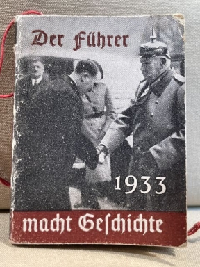 Original Nazi Era German WHW Donation Booklet, DER FHRER