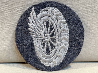 Original WWII German Luftwaffe Motor Transport Equipment Administrator's Trade Sleeve Insignia