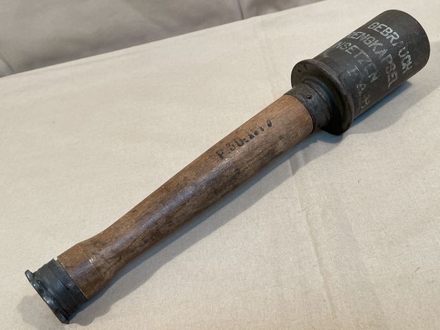Original WWI German Stick Grenade, Deactivated