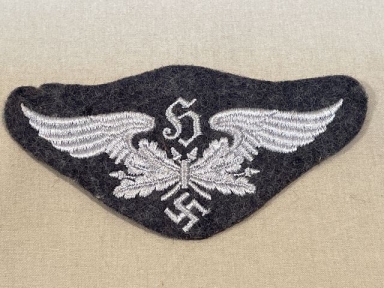 Original WWII German Luftwaffe Anti-Aircraft Sound Locator's Specialty Trade Badge