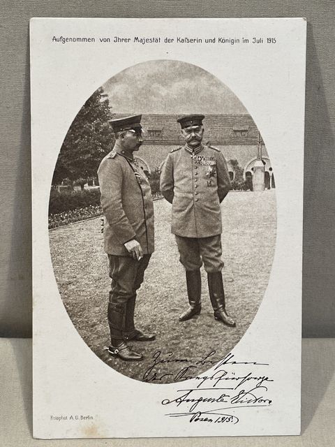Original WWI German Red Cross Personality Postcard, von Hindenburg