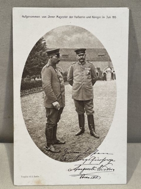 Original WWI German Red Cross Personality Postcard, von Hindenburg