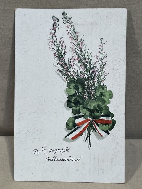 Original WWI German Propaganda Postcard, Greetings a Thousand Times