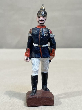 Original Nazi Era German Toy Soldier, Pre-WWI Marching Soldier, LINEOL