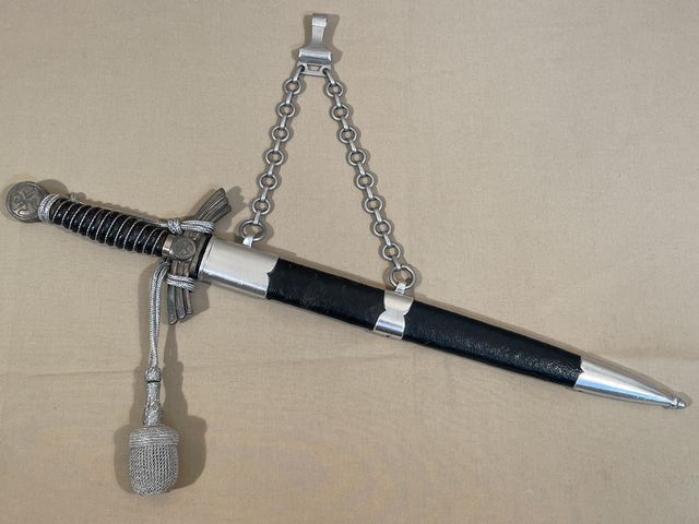 Original Nazi Era German Luftwaffe 1st Model Dagger, Scabbard and Portepee