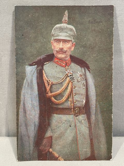 Original WWI German Personality Postcard, Kaiser Wilhelm II