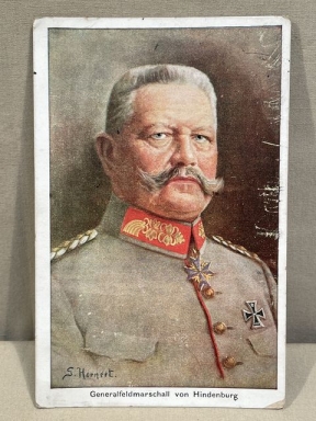 Original WWI German Personality Postcard, Generalfeldmarschall von Hindenburg
