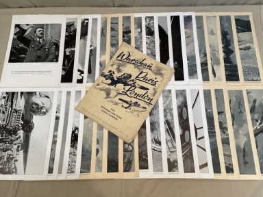 Original WWII German Luftwaffe Warsaw/Paris/London Photo Print Set, COMPLETE!
