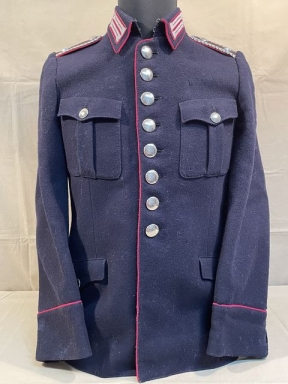 Original WWII German Fireman's Wool Tunic, Feuerschutzpolizei