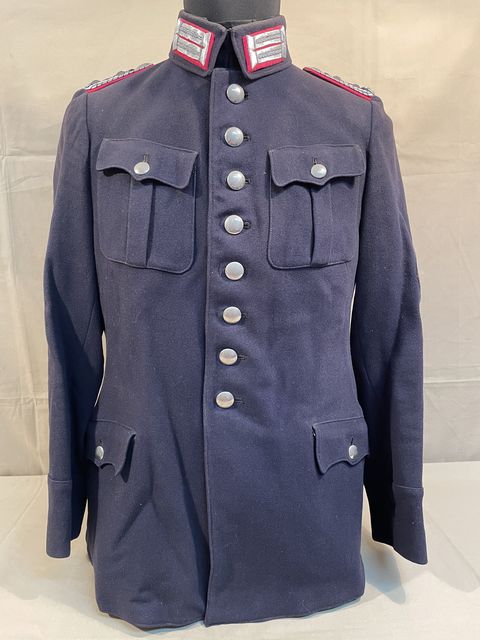 Original WWII German Fireman's Wool Officer's Tunic, Feuerschutzpolizei