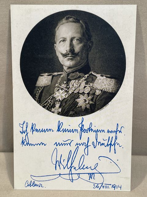 Original WWI German Personality Postcard, Kaiser Wilhelm II
