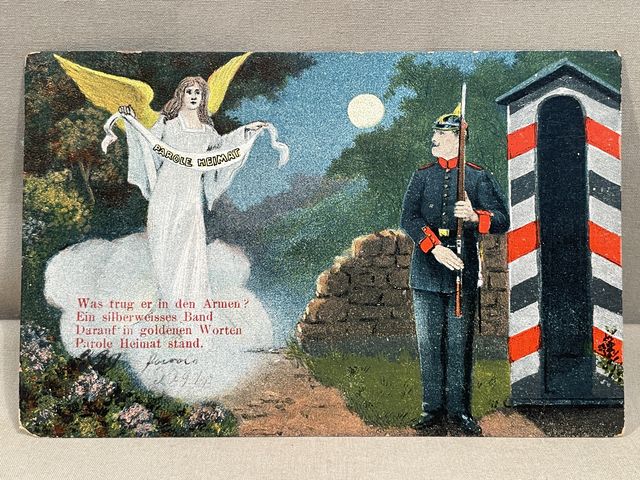 Original WWI German Military Themed Postcard, PAROLE HEIMAT