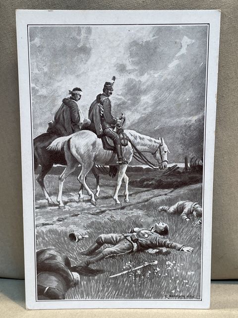 Original WWI German Military Themed Postcard, Kamerad reich' mir die Hand!