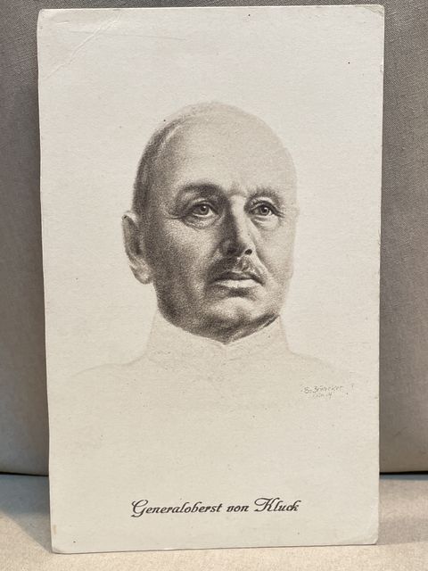 Original WWI German Personality Postcard, Generaloberst von Kluck