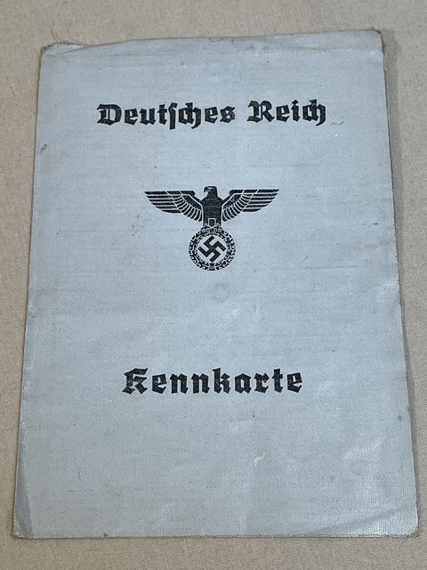 Original WWII German Civilian ID (Kennkarte)