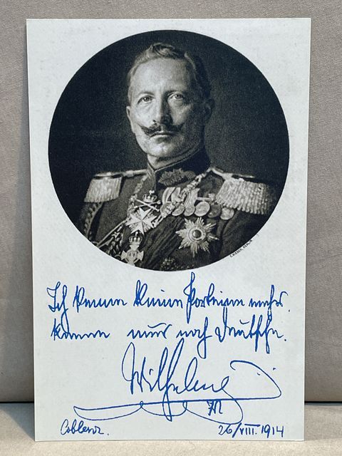 Original WWI German Personality Postcard, Kaiser Wilhelm II